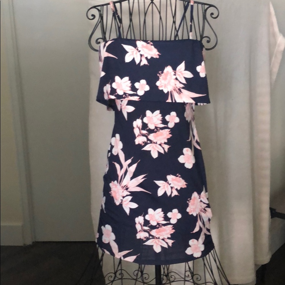 AQUA Floral Print Sundress